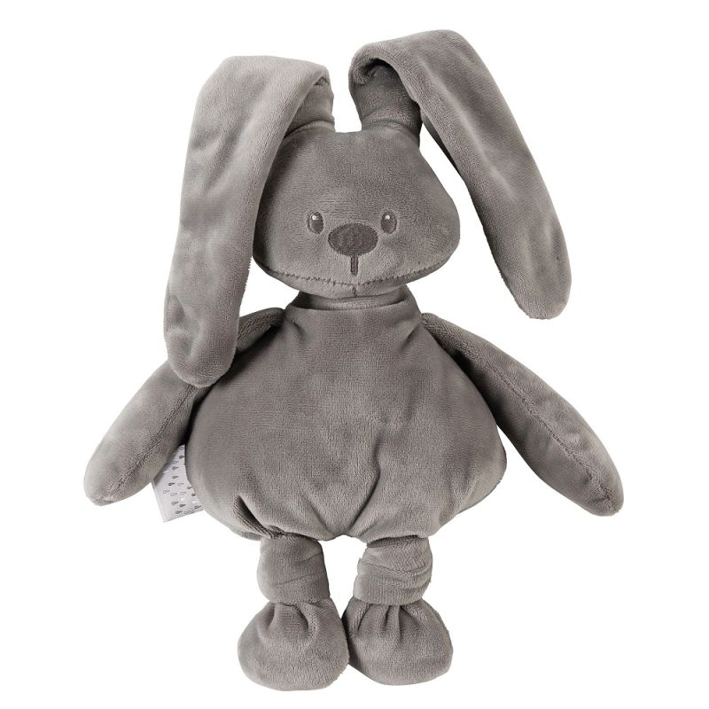  lapidou peluche lapin gris 30 cm 